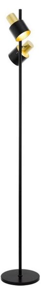 Eglo 79376 - Stojací lampa FIUMARA 2xE27/60W/230V černá/zlatá