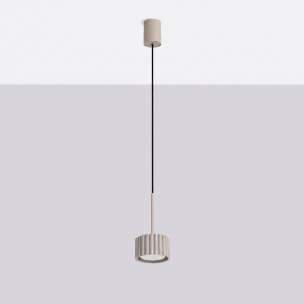 Sollux SL.2683 - Lustr na lanku AURA 1xGX53/10W/230V taupe