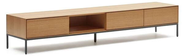 TV stolek v dekoru dubu v přírodní barvě 195x35 cm Vedrana – Kave Home