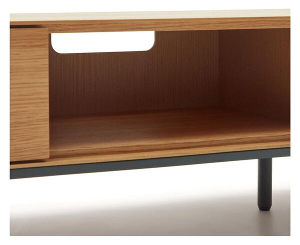 TV stolek v dekoru dubu v přírodní barvě 195x35 cm Vedrana – Kave Home