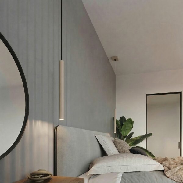 Sollux SL.2117 - Lustr na lanku PASTELO 1xG9/8W/230V taupe