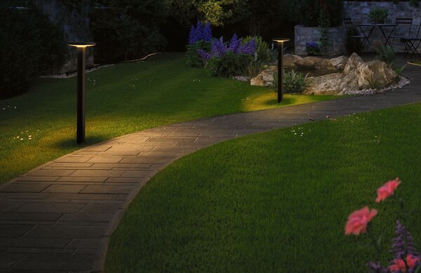 Paulmann 94723 Plug&Shine Plate, venkovní sloupkové svítidlo 7W LED 2200K, antracit, výška 60cm, IP44