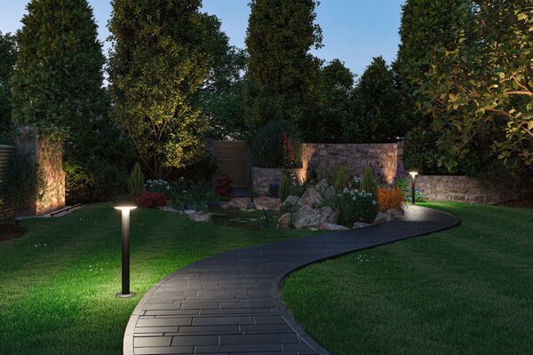 Paulmann 94750 Plug&Shine Plate, venkovní sloupkové svítidlo 5W LED RGBW, výška 60cm, IP44, ZigBee