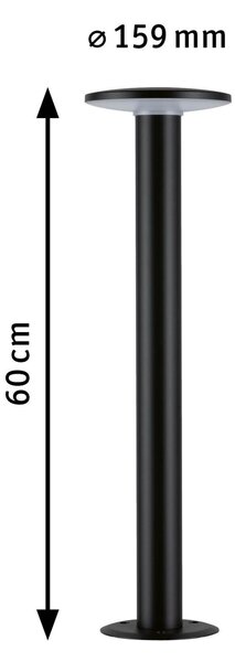 Paulmann 94750 Plug&Shine Plate, venkovní sloupkové svítidlo 5W LED RGBW, výška 60cm, IP44, ZigBee