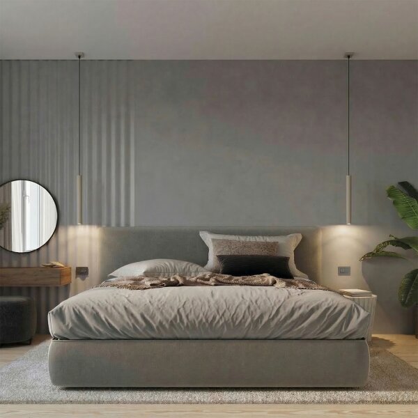Sollux SL.2117 - Lustr na lanku PASTELO 1xG9/8W/230V taupe