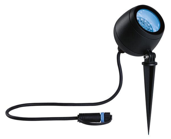 Paulmann 94769 Plug&Shine Kikolo, zahradní reflektor s trnem 6,2W LED RGBW, antracit, IP65, ZigBee