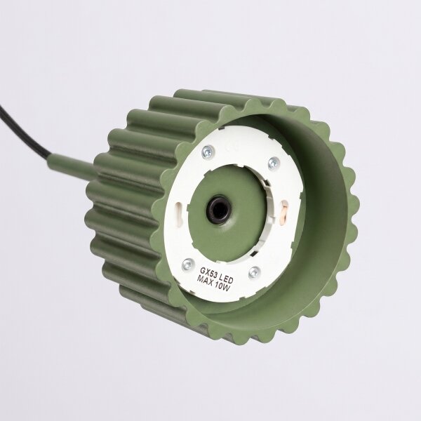 Sollux SL.2679 - Lustr na lanku AURA 1xGX53/10W/230V zelená
