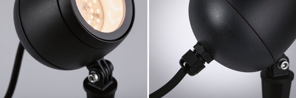 Paulmann 94768 Plug&Shine Kikolo, zahradní reflektor s trnem 6,2W LED Tunable White , antracit, IP65, ZigBee