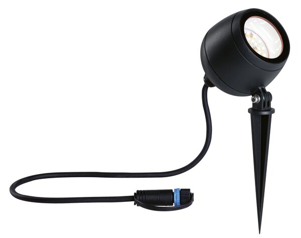 Paulmann 94768 Plug&Shine Kikolo, zahradní reflektor s trnem 6,2W LED Tunable White , antracit, IP65, ZigBee