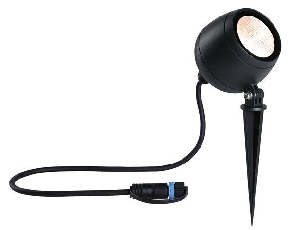 Paulmann 94775 Plug&Shine Kikolo, zahradní reflektor s trnem 7,2W LED 3000K 20°, antracit, IP65