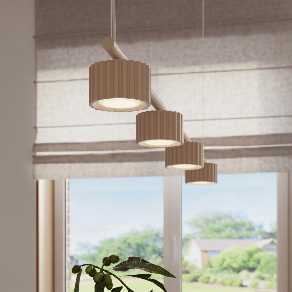 Sollux SL.2697 - Lustr na lanku AURA 4xGX53/10W/230V krémová
