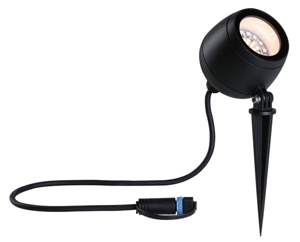 Paulmann 94769 Plug&Shine Kikolo, zahradní reflektor s trnem 6,2W LED RGBW, antracit, IP65, ZigBee