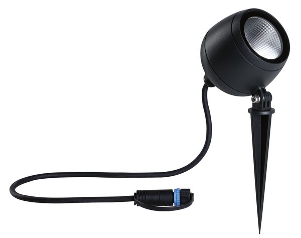 Paulmann 94775 Plug&Shine Kikolo, zahradní reflektor s trnem 7,2W LED 3000K 20°, antracit, IP65