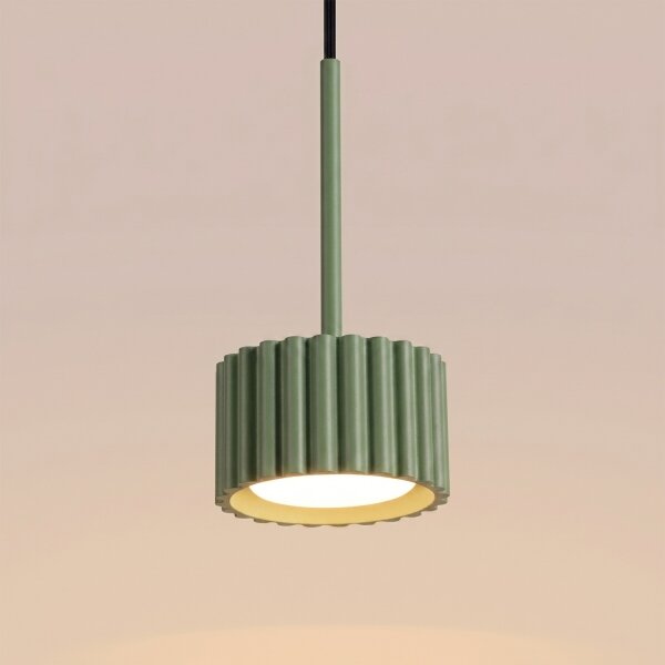 Sollux SL.2679 - Lustr na lanku AURA 1xGX53/10W/230V zelená