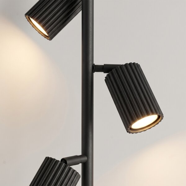 Sollux SL.2016 - Stojací lampa KARBON 3xGU10/10W/230V černá