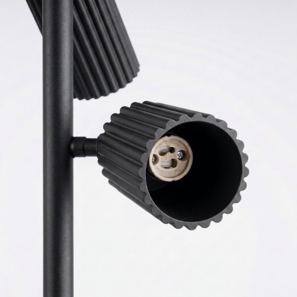 Sollux SL.2016 - Stojací lampa KARBON 3xGU10/10W/230V černá