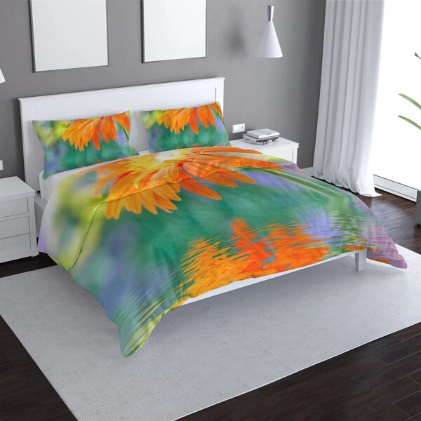 Sablio Povlečení Oranžová gerbera - 140x200 / 90x70