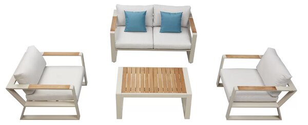 Zahradní 4 místná sedací souprava EXEE 2.0 TAUPE Exteriér | Zahradní sedací sestavy