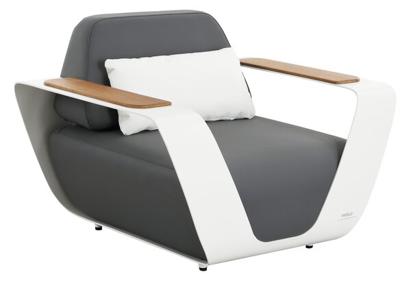 Zahradní 4 místná sedací souprava ONDA WHITE GREY Exteriér | Zahradní sedací sestavy