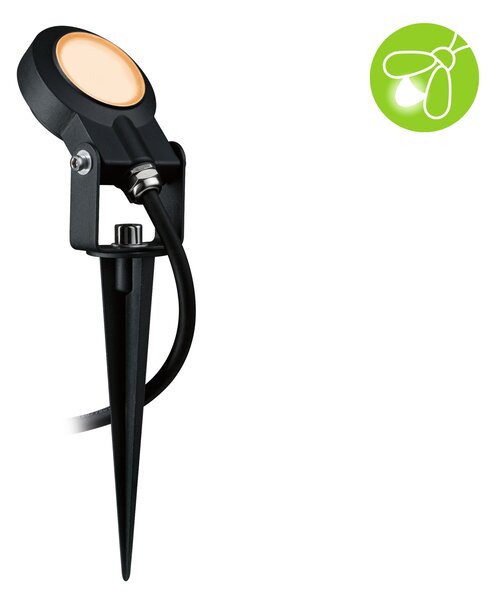 Paulmann 94728 Plug&Shine Sting, zahradní reflektor 6W LED 2200K, antracit, IP67