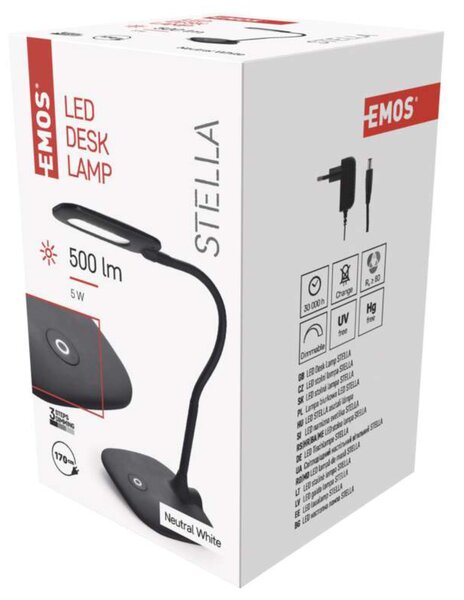 Stolní LED lampa STELLA černá