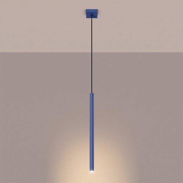 Sollux SL.2125 - Lustr na lanku PASTELO 1xG9/8W/230V modrá