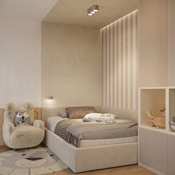 Sollux SL.2619 - Nástěnné svítidlo AURA 1xGX53/10W/230V taupe