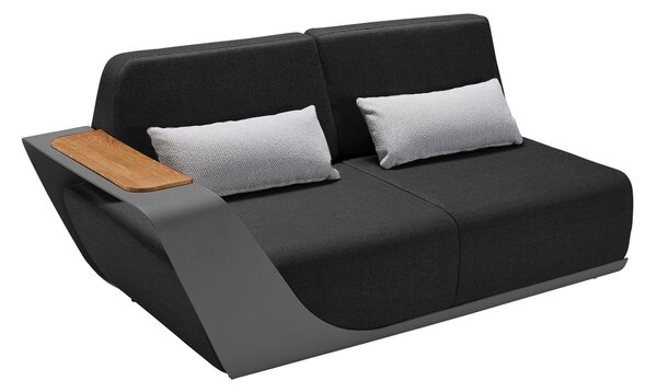 Zahradní 5 místná rohová souprava ONDA BLACK Exteriér | Zahradní sedací sestavy