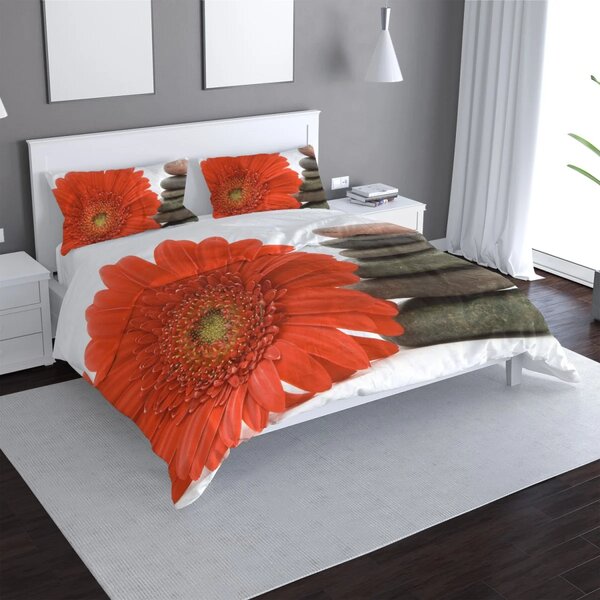 Sablio Povlečení Gerbera s kameny - 140x200 / 90x70