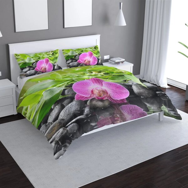 Sablio Povlečení Růžová orchidej - 140x200 / 90x70