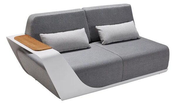 Zahradní 5 místná rohová souprava ONDA WHITE GREY Exteriér | Zahradní sedací sestavy