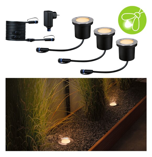 Paulmann 94717 Plug&Shine základní set zápustných venkovních svítidel 3x4,5W 2200K LED, IP67