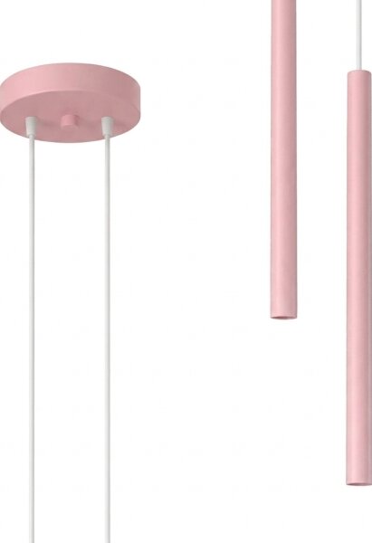 Sollux SL.2130 - Lustr na lanku PASTELO 2xG9/8W/230V růžová