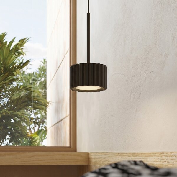 Sollux SL.2677 - Lustr na lanku AURA 1xGX53/10W/230V černá