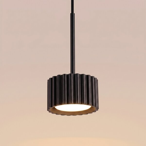 Sollux SL.2677 - Lustr na lanku AURA 1xGX53/10W/230V černá
