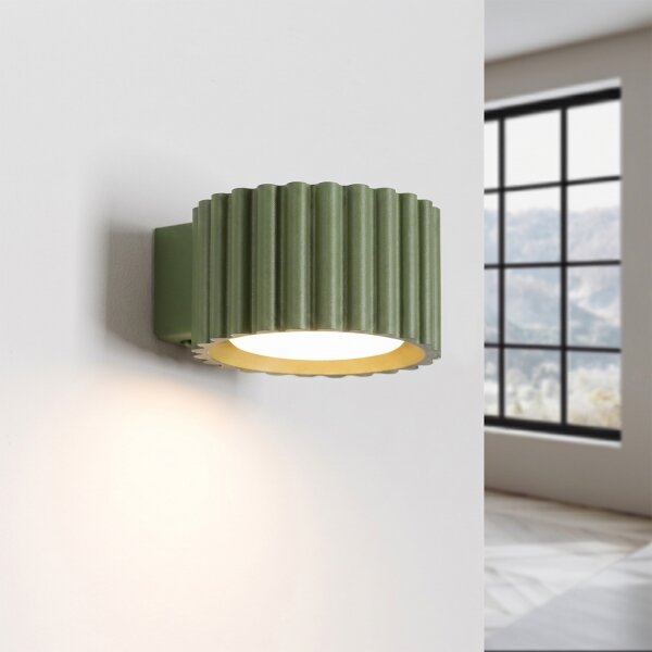 Sollux SL.2615 - Nástěnné svítidlo AURA 1xGX53/10W/230V zelená