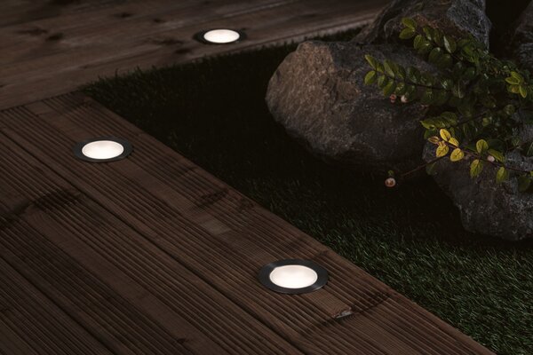 Paulmann 94751 Plug&Shine Floor, zápustné svítidlo do terasy 2W LED RGBW, prům. 7cm, IP67, ZigBee