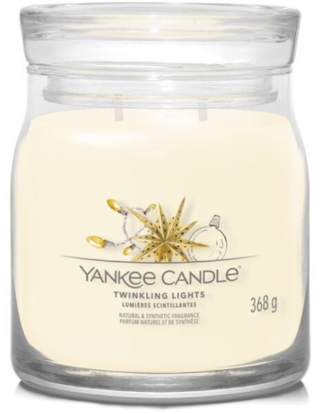 Střední vonná svíčka Yankee Candle Twinkling Lights Signature