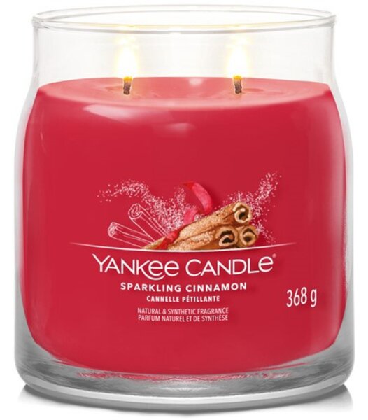 Střední vonná svíčka Yankee Candle Sparkling Cinnamon Signature