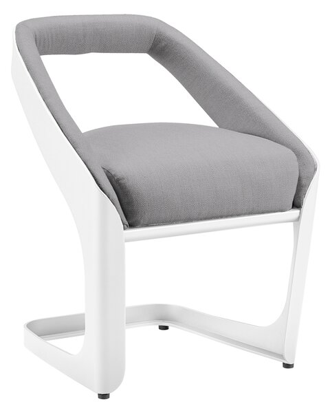 Zahradní 8 místná jídelní souprava ONDA WHITE GREY Exteriér | Zahradní jídelní sestavy