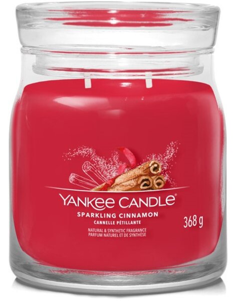 Střední vonná svíčka Yankee Candle Sparkling Cinnamon Signature