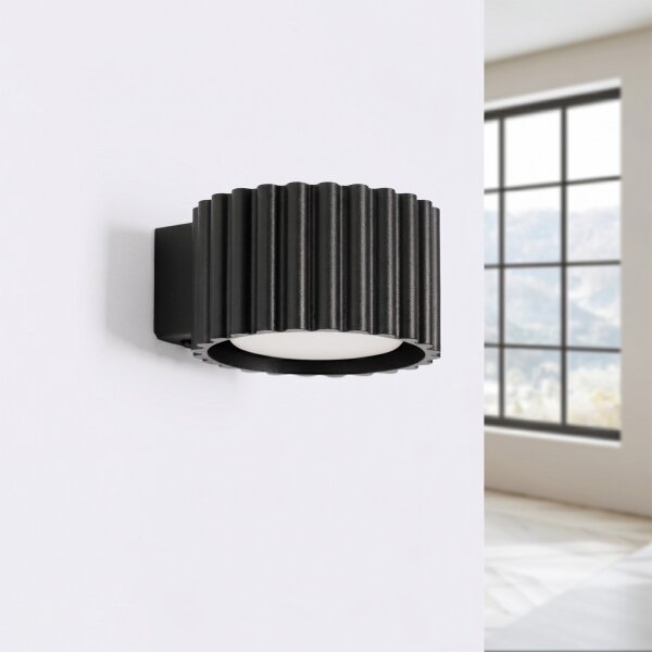 Sollux SL.2613 - Nástěnné svítidlo AURA 1xGX53/10W/230V černá