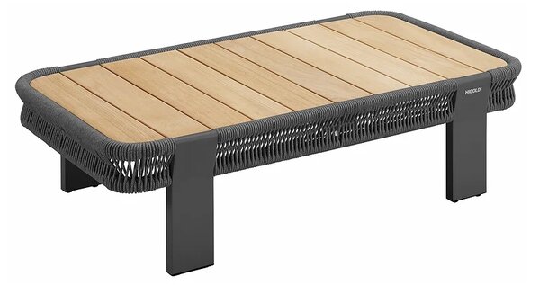 Zahradní 4 místná sedací souprava BORROMEO BLACK GREY Exteriér | Zahradní sedací sestavy
