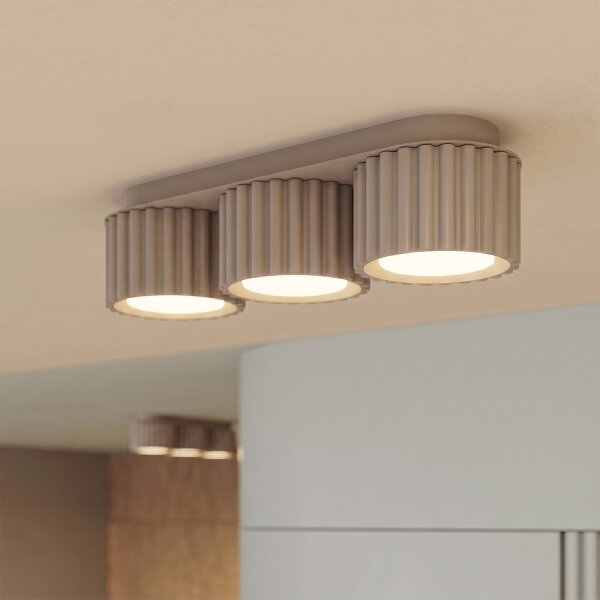 Sollux SL.2635 - Bodové svítidlo AURA 3xGX53/10W/230V taupe