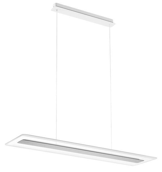 Linea Light 8937 Antille_P, závěsné svítidlo z pískovaného skla a chromu, 44W LED 3000K, délka 95cm
