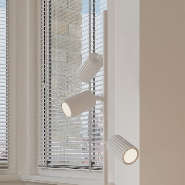 Sollux SL.2014 - Stojací lampa KARBON 3xGU10/10W/230V bílá