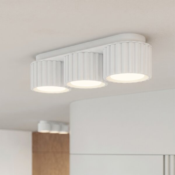 Sollux SL.2628 - Bodové svítidlo AURA 3xGX53/10W/230V bílá
