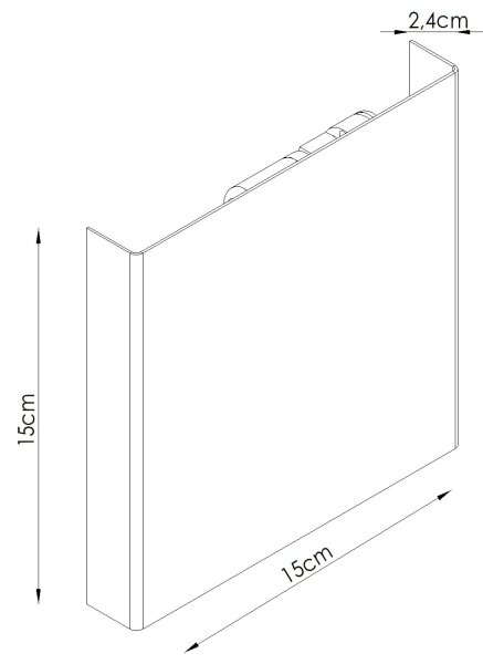 Sollux SL.2012 - Nástěnné svítidlo VANTA 2xG9/8W/230V zelená