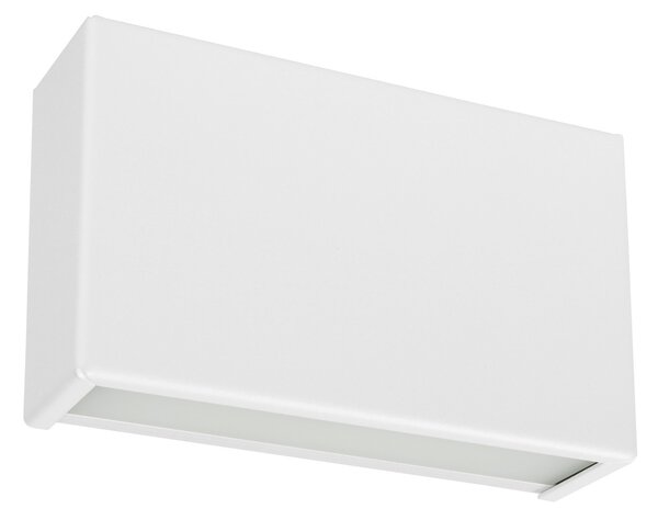 Linea Light 8255M Box_W, bílé nástěnné svítidlo se svícením nahoru/dolů, 10W LED 2700K, délka 13,9cm