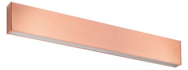 Linea Light 9536M Box_W, měděné nástěnné svítidlo se svícením nahoru/dolů, 28W LED 2700K, délka 61,9cm